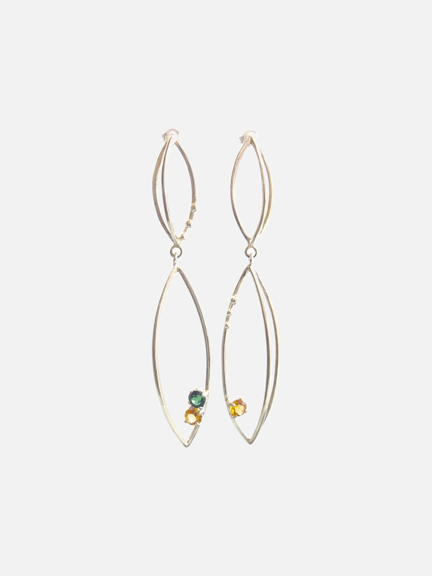 3d earrings with gemstones - Image 1