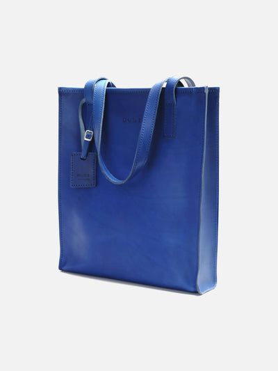 Tote bag en cuir bleu - Mod 105 - Image 1