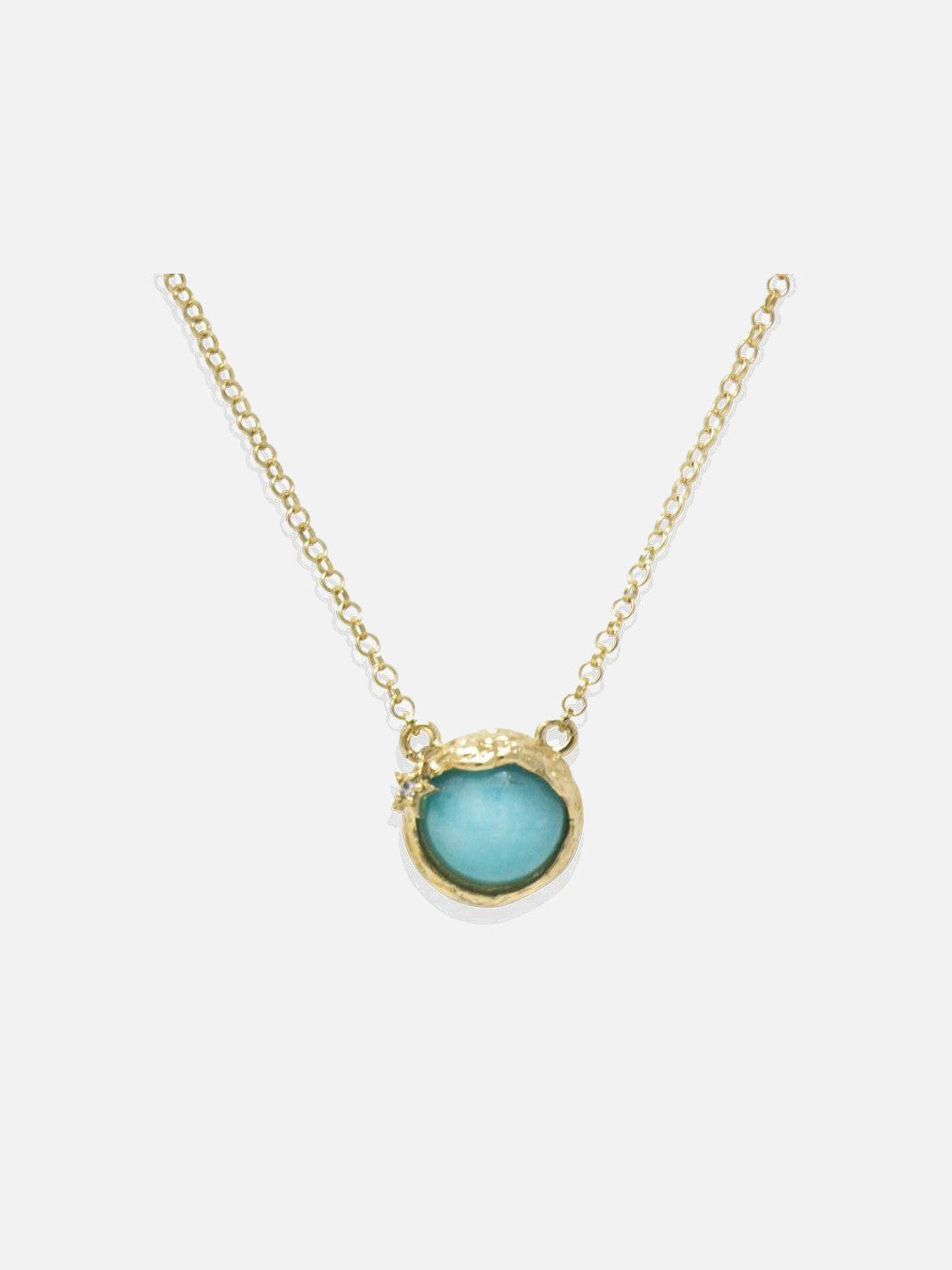Ad Astra Gold-plated Amazonite Necklace - Image 1