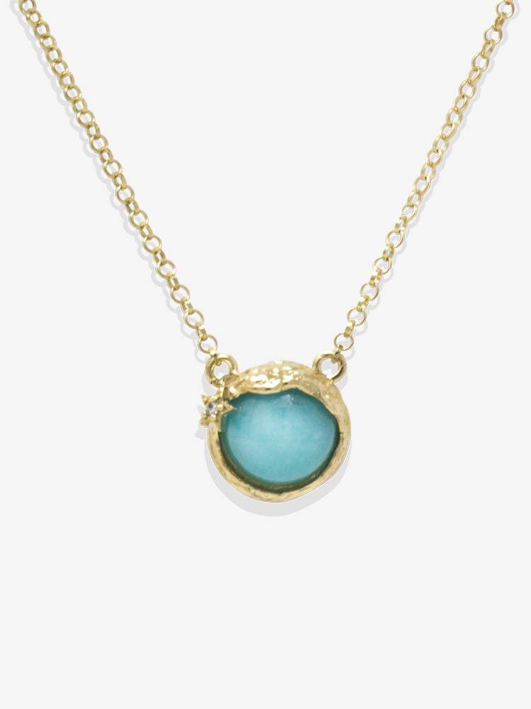 Ad Astra Gold-plated Amazonite Necklace - Image 4
