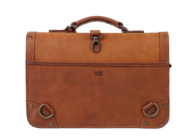 Sac Business en cuir marron vintage - Mod 101 - Image 4