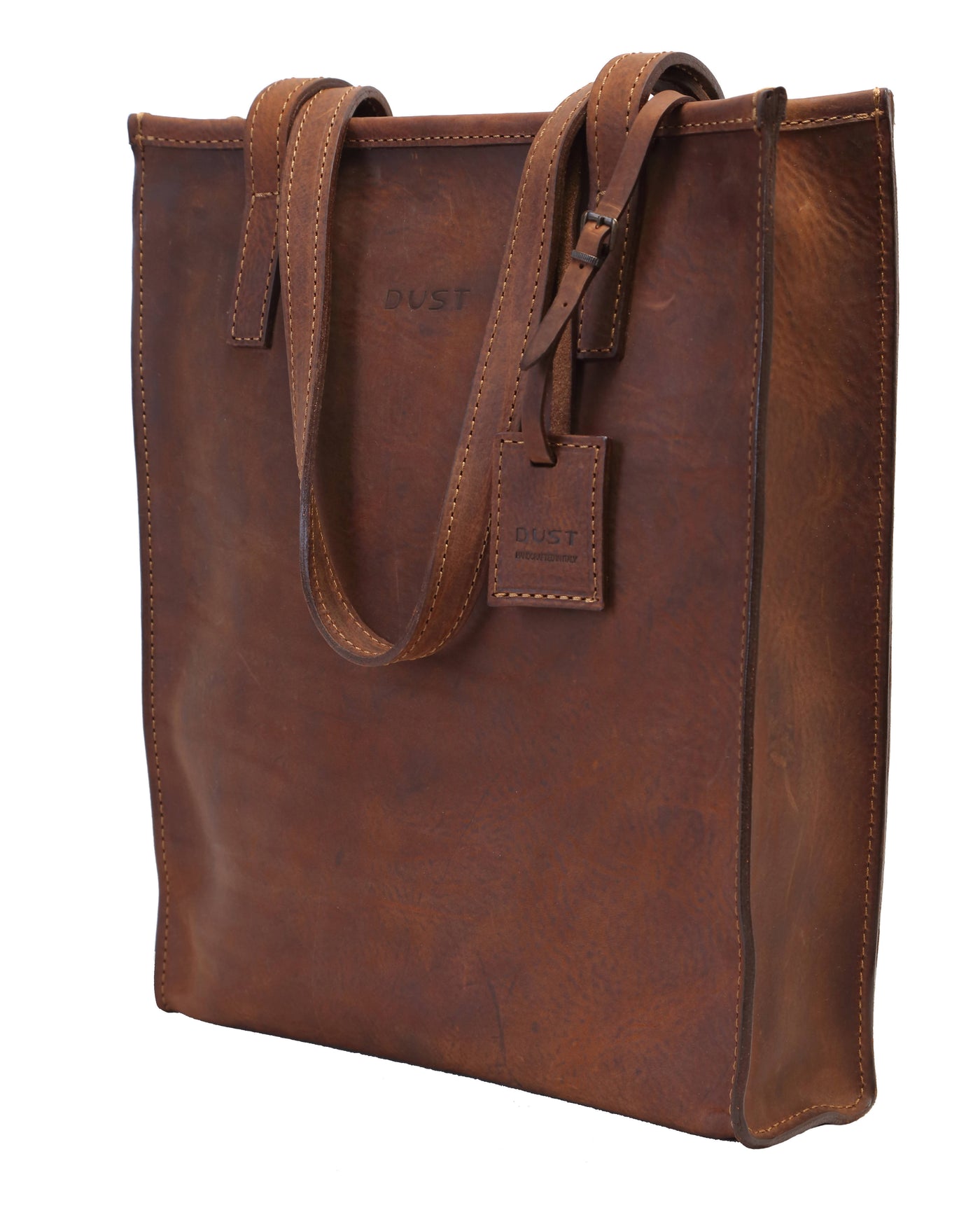 Tote bag en cuir marron vintage - Mod 105 - Image 4