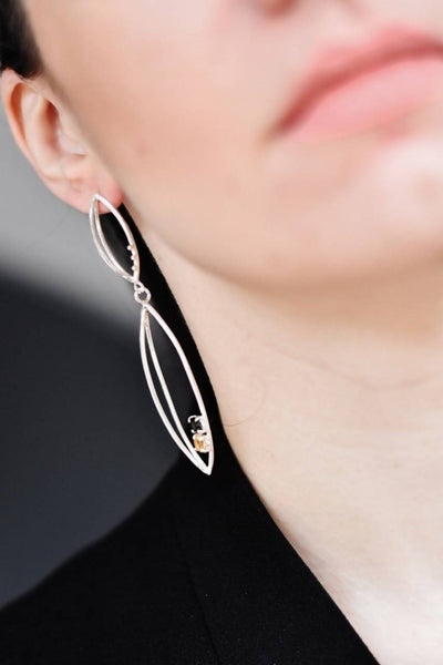 3d earrings with gemstones - Image 2